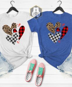 Heart Leopard Print Valentines Day Shirt
