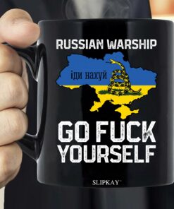Russian Warship Go F Yourself Stand With Ukraine Mug
