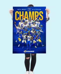 American Football Champion Super Bowl 2022 LA Rams Poster