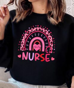 Nurse Valentine Day Rainbow Shirt 2022