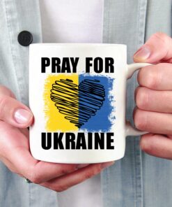 Pray For Ukraine Support Puck Futin Mug