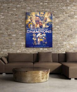 Rams Super Bowl LA Champions 2022 Poster
