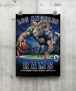 Rams Wall Art Champion Super Bowl 2022 LA Poster