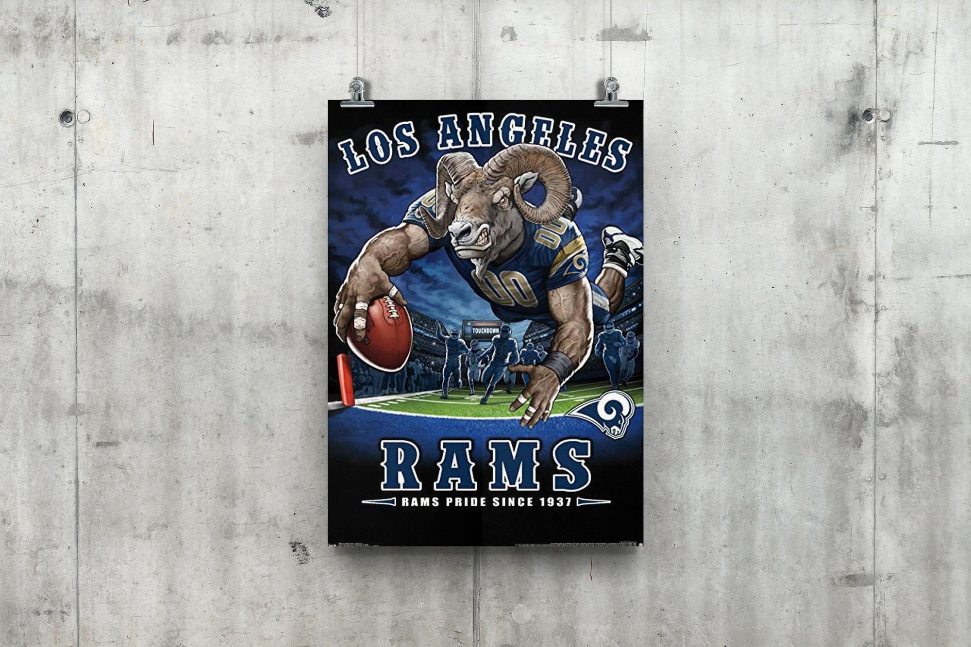 Los Angeles Rams Wall Art Super Bowl 2022 Los Angeles Rams 