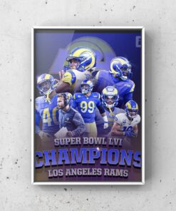 Super Bowl Champions Gloss Print 2022 LA Rams Poster