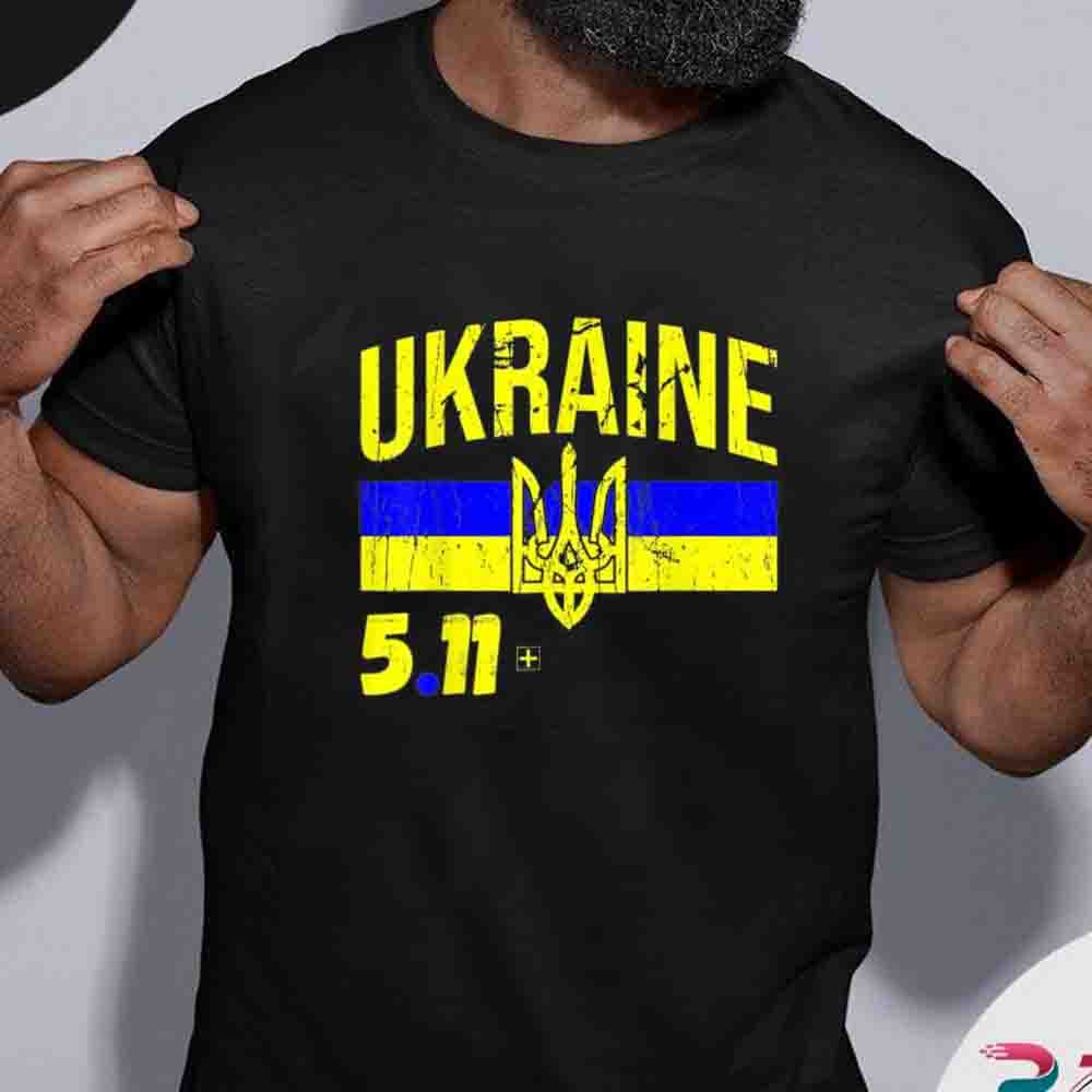 5.11 Ukraine President Zelensky Flag TShirt