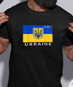 5.11 Ukraine President Zelensky Flag I Stand With Shirt