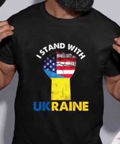 I Stand With Ukraine Support Ukrainian Flag Shirt