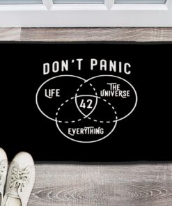 42 Is The Answer Hitchhiker’s Guide To Galaxy Doormat