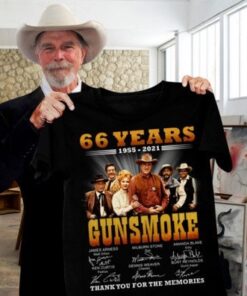66 Years Anniversary Gunsmoke Vintage T Shirt
