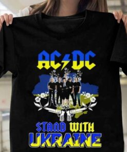 ACDC Band Stand With Ukraine Unisex Shirt