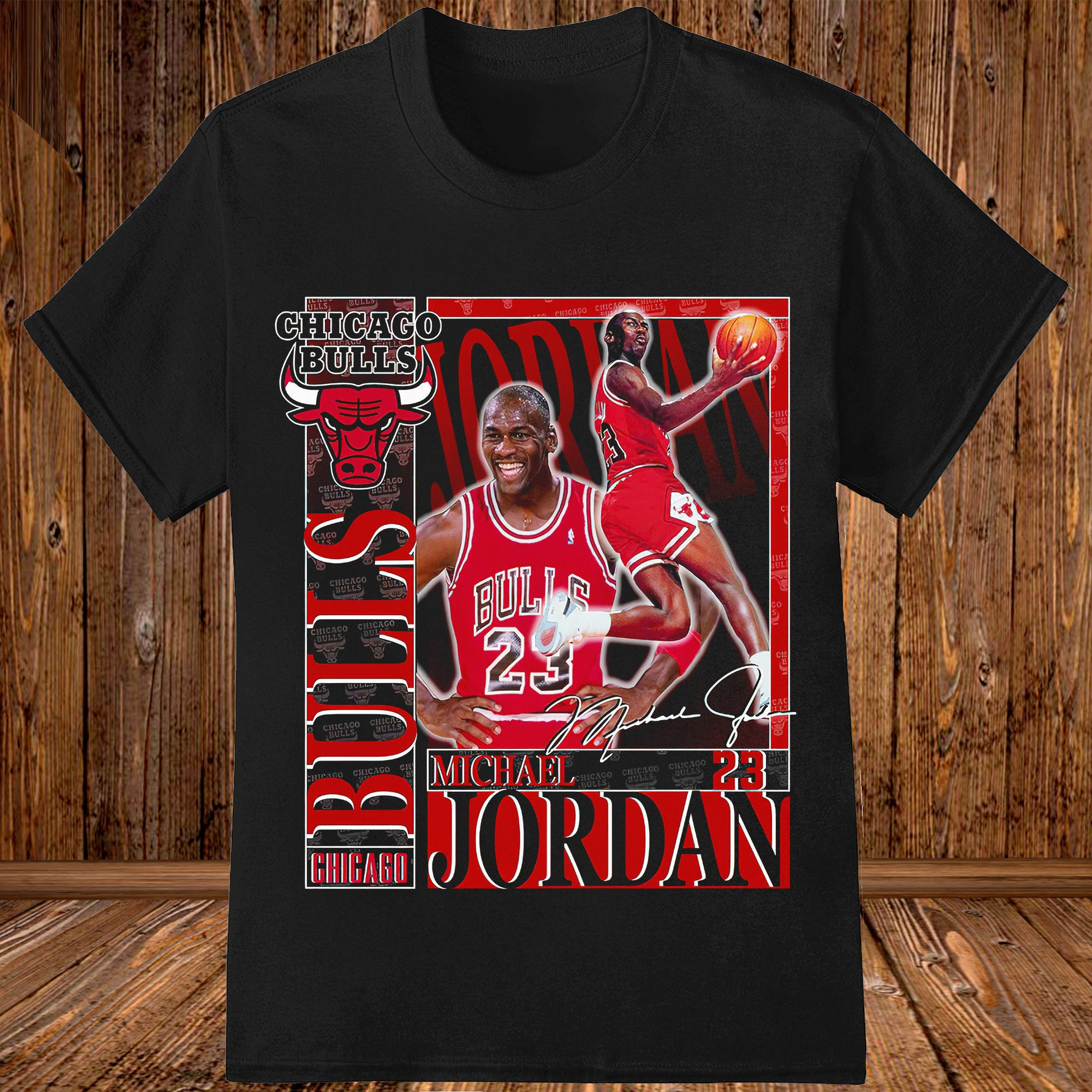 Bestseller Micheal Jordan Chicago Bulls Vintage NBA Shirt - Teeholly
