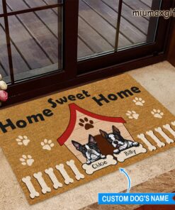 Boston Terrier Personalized Dog Lover Doormat