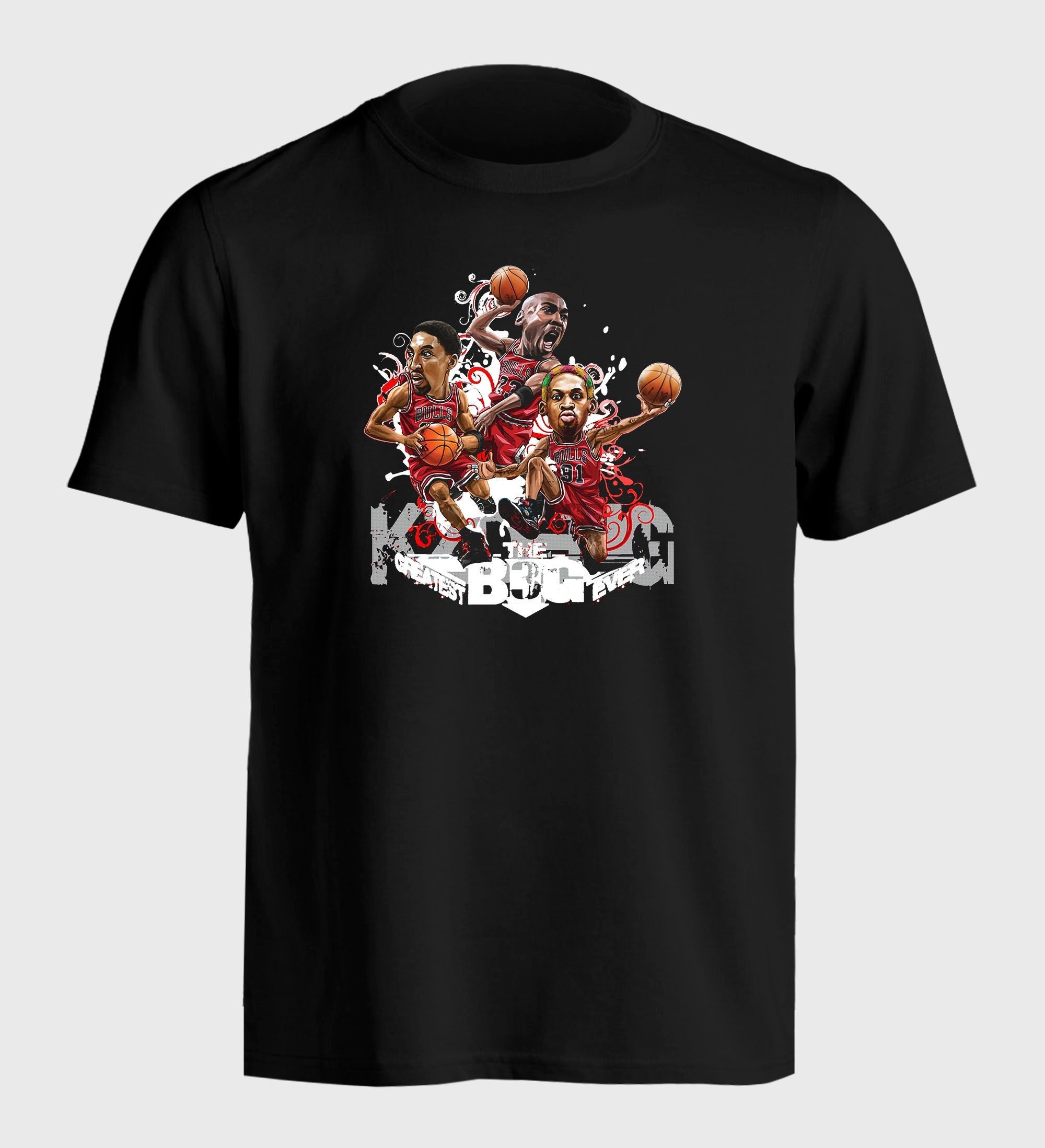 Chicago Bulls 90s Jordan Pippen And Rodman Cartoon Shirt - NVDTeeshirt