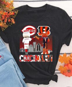 Cincinnati Bengals And Reds Mascots Best Of Shirt