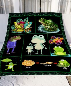 Cute Cartoon Frog Lover Gift To My Daughter Blanket From Mom