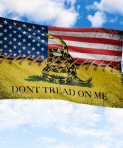 Don’t Tread On Me American Flag Distressed 1776 Betsy Ross Patriotic