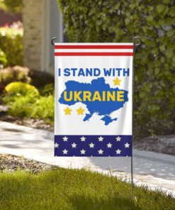 Double Sided I Stand With Ukraine Flag