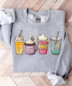 Easter Coffee Bunny Happy Family Matching T Shirt