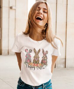 Easter Leopard Bunny Rabbit Season T Shirt