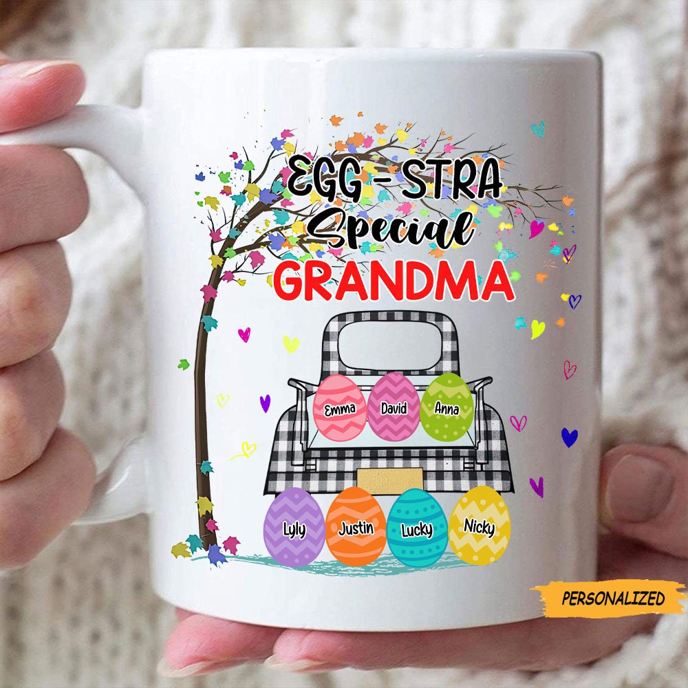 Egg-Stra Special Grandma Personalized Easter Day Mug