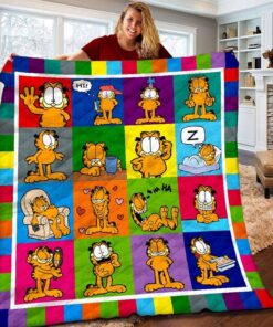 Garfield I Hate Mondays Quilt Blanket