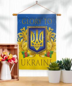 Glory To Ukraine Garden Flag Outdoor Decorative Yard House