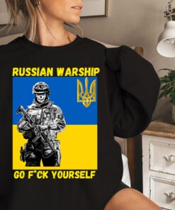 Go F*ck Yourself Russian Warship Stand With Ukraine T Shirt