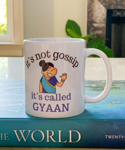 Gossip GYAAN Desi Funny Chai Indian Aunty Coffee Mug