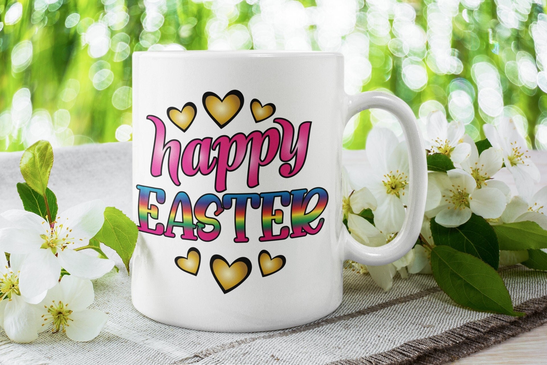 Happy Easter Colorful Mug