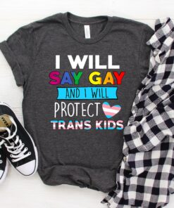 I Will Say Gay And Protect Trans Kids Shirt