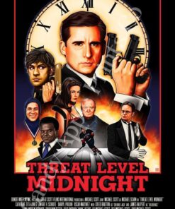 The Office Threat Level Midnight Poster Michael Scott Dwight Schrute