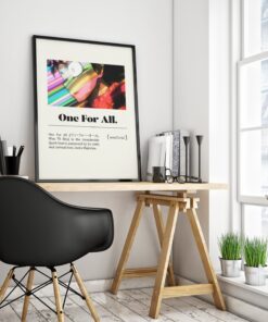One For All Poster Definition Print Anime My Hero Academia
