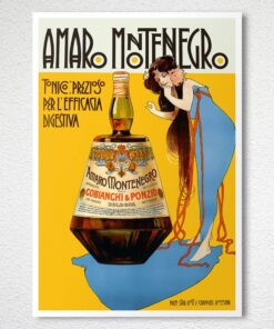 Amaro Montenegro Vintage Poster