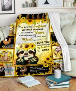 My Only Sunshine Sloth Lover Blanket