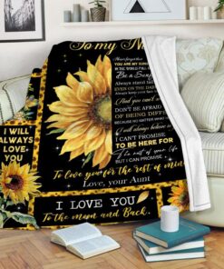 Sunflower To My Niece Love Your Aunt Mother’s Day Blanket