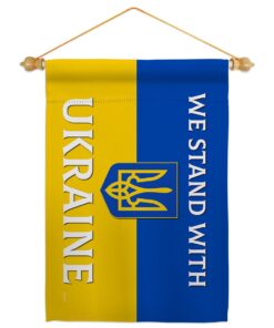 Stand With Ukraine Garden Flag