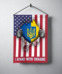 Stop Ukraine War Pray For I Support Flag