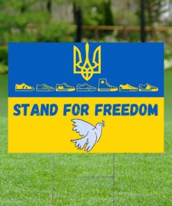 I Stand With Ukraine Peace Bird Yard Sign