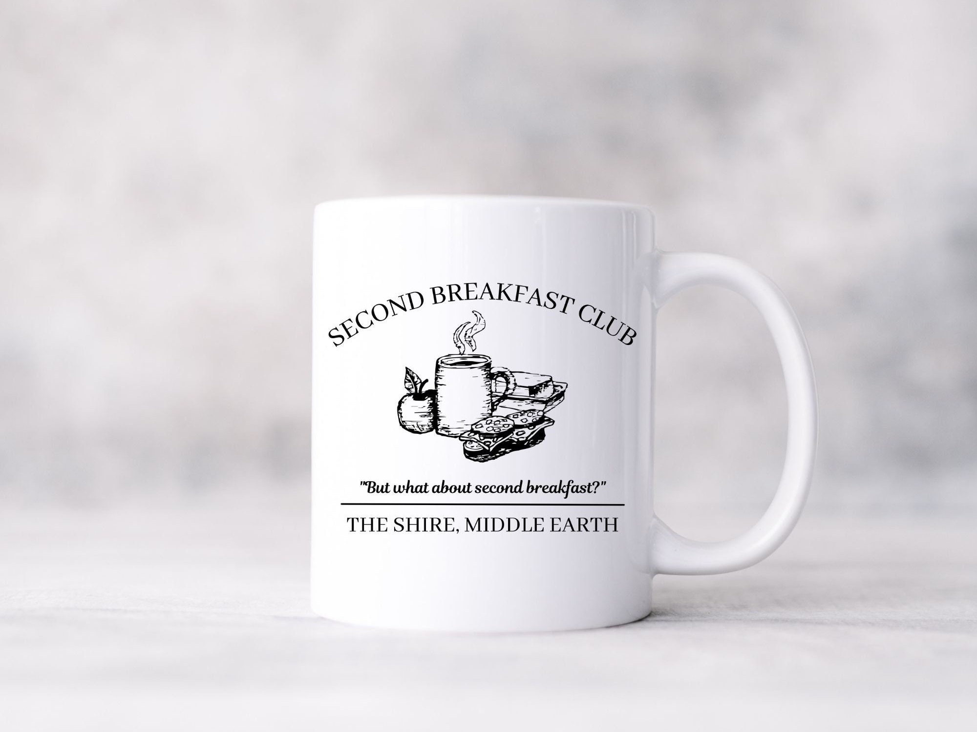 Second Breakfast Club Lord Of The Rings Mug - Teeholly
