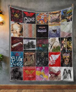Aerosmith Band Album Covers Fleece Blanket