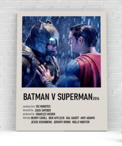 Batman Vs Superman Custom Movie DC Comics Canvas Poster