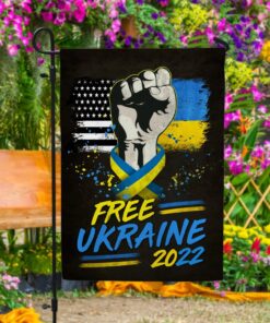 Free Ukraine 2022 Stand With Garden Flag