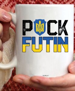 Anti Putin Puck Futin Stand With Ukraine Mug