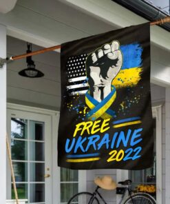 Free Ukraine 2022 Stand With Yard Sign