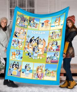 Bluey On Disney Puppy Dog Pals Comedy Series Kid Blanket
