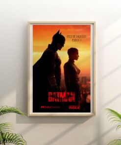 The Bat and The Cat 2022 Batman Movie Poster Robert Pattinson