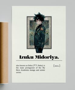 Izuku Midoriya Poster Definition Anime Print