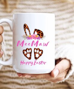 MeeMaw Easter Bunny Ears Happy Mug
