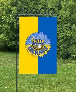 Peace For Ukraine No War In Flag
